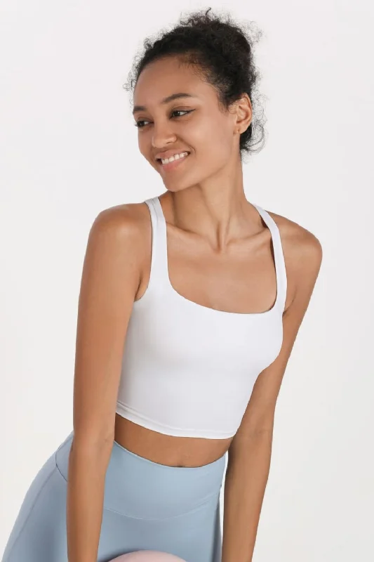 Crisscross Open Back Cropped Sports CamiCroptophem