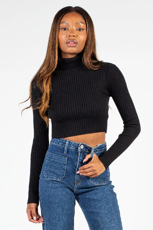 Georgina Ribbed Crop TurtleneckCroptopnostalgia