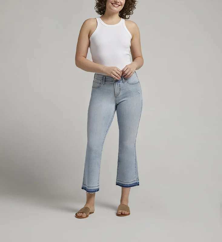 Jag Eloise Mid Rise Bootcut Crop Jeans In Bleach BlueCroptopcustom