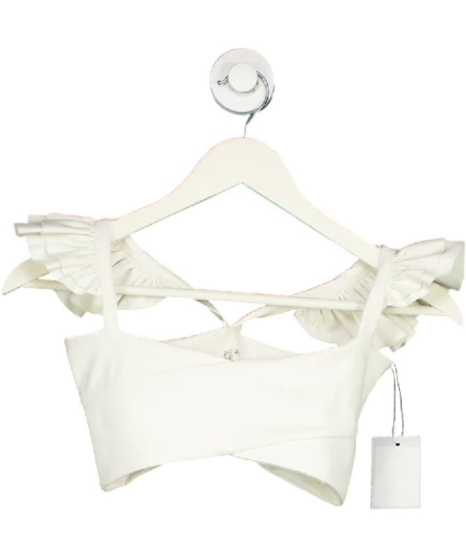 Port De Bras White Cross Crop Top UK XSCroptopnostalgia