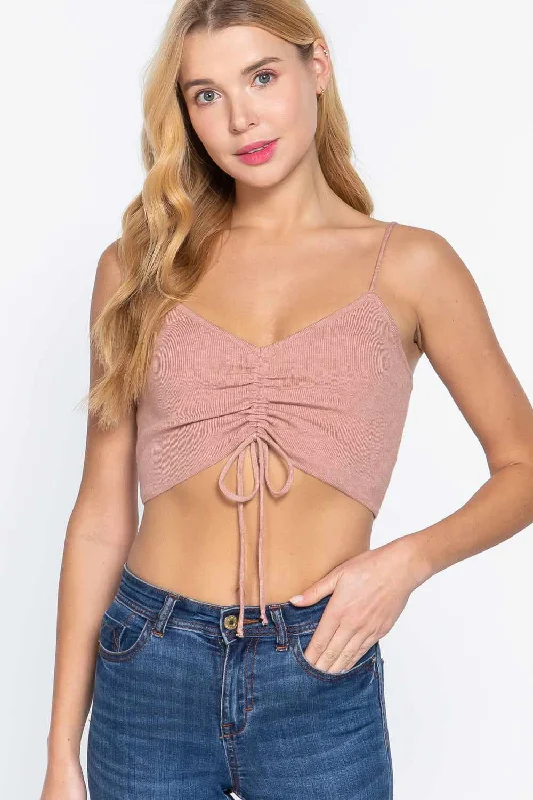 Sweater Knit Crop Cami TopCroptopshirt