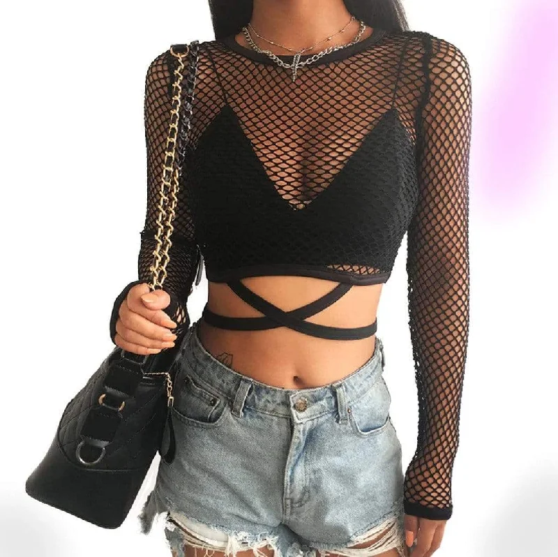 Ardat Lace Up Crop TopCroptoptimeless