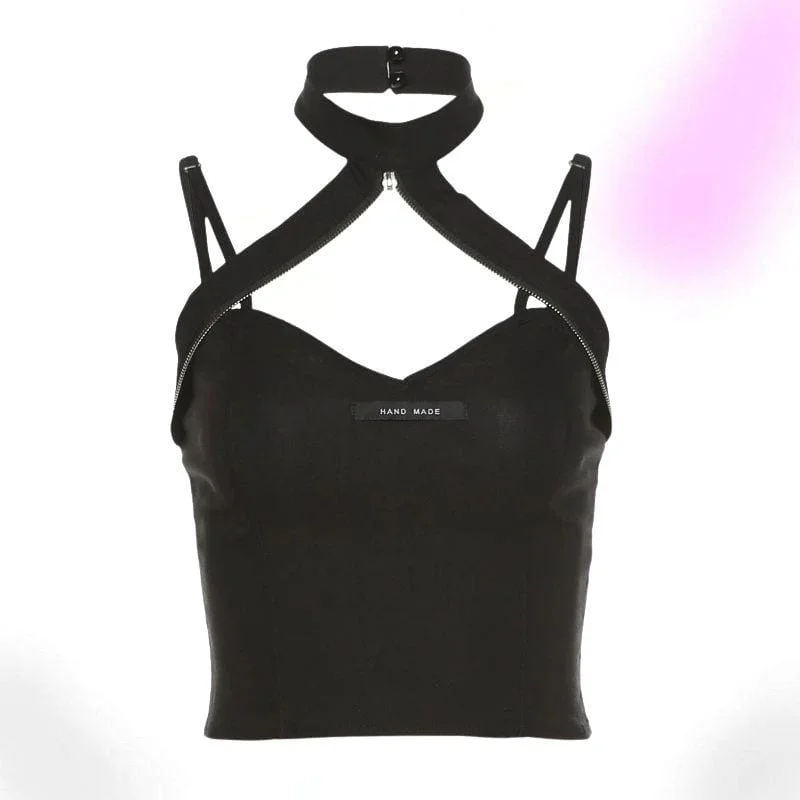 Melancholia Halter Crop TopCroptopvirtual