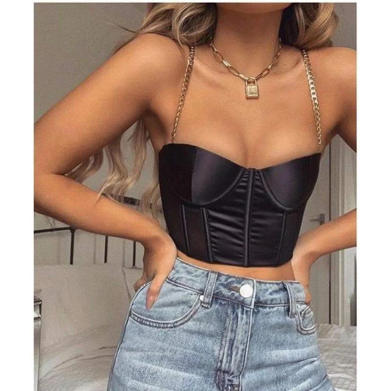 Modern Fantasy Goth Crop TopCroptopar