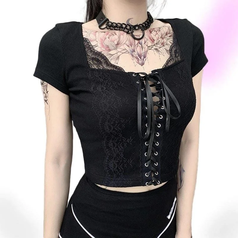 Nova Lace-up Crop TopCroptopunique