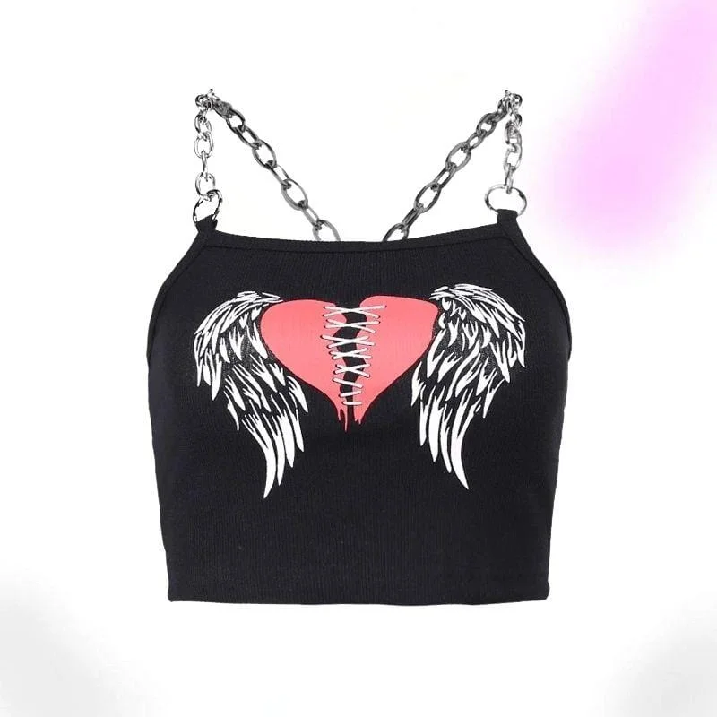 Stitched Heart Crop TopCroptopscene